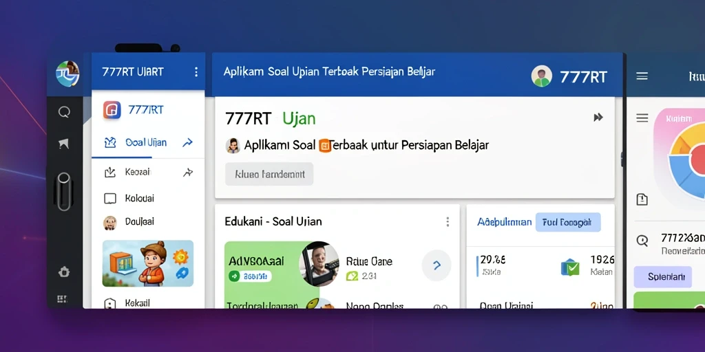 Tampilan intuitif dan fitur interaktif aplikasi Soal Ujian 777RT.