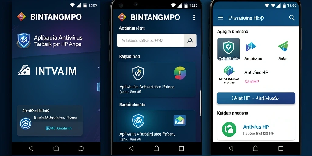 Tampilan antarmuka BINTANGMPO yang sederhana dan informatif.