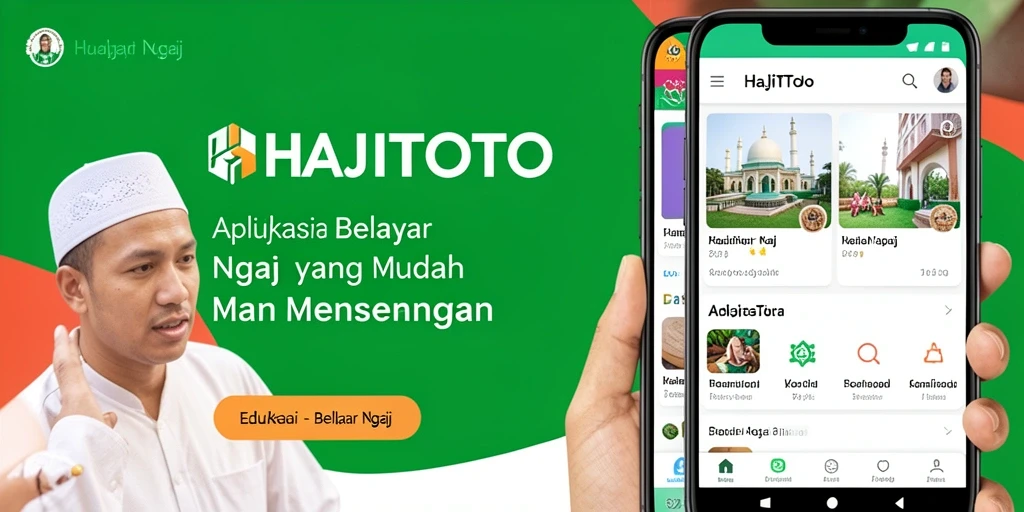 Tampilan interaktif dan user-friendly dari aplikasi HAJITOTO.