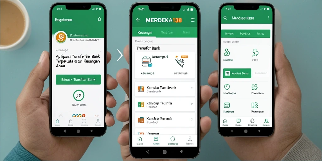 Tampilan antarmuka sederhana dan fungsional dari MERDEKA138 untuk transfer bank.