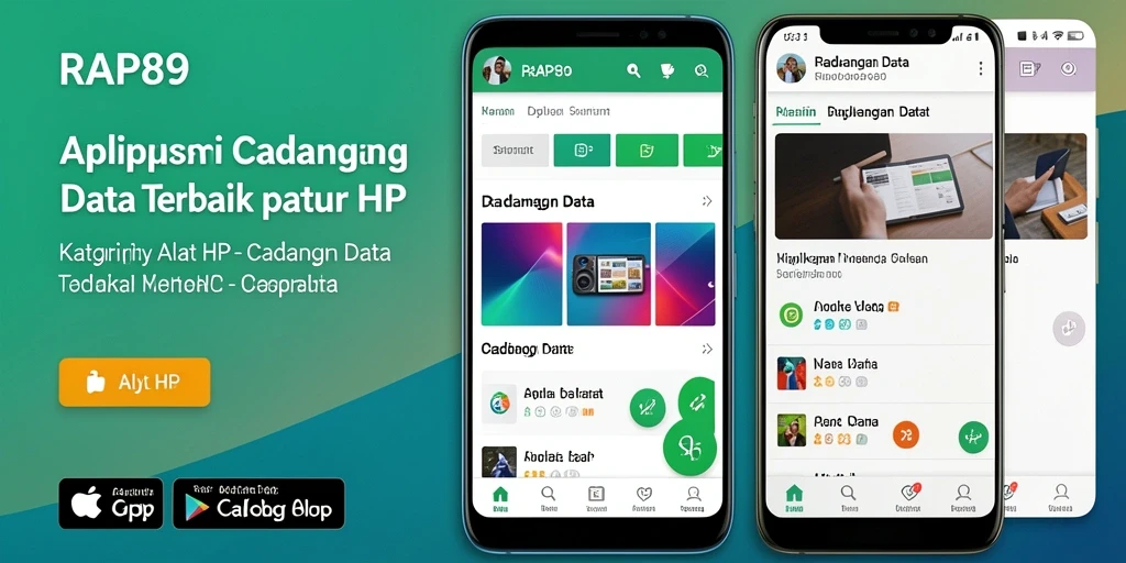 Antarmuka RAP89 untuk pencadangan data yang intuitif dan mudah digunakan.
