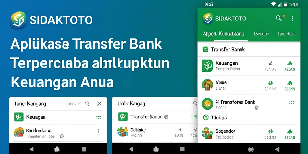 Tampilan antarmuka aplikasi SIDAKTOTO untuk transfer bank yang mudah digunakan.